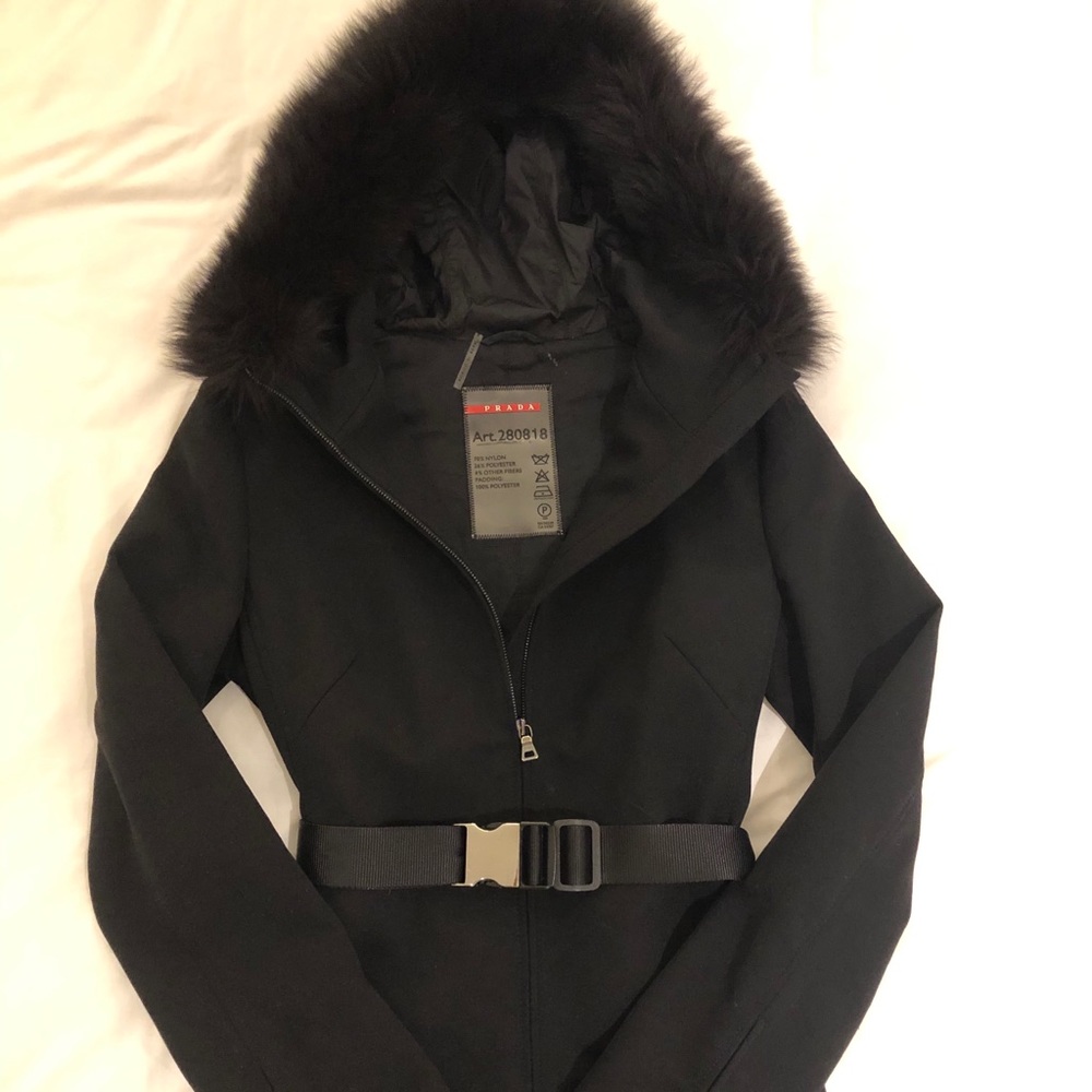 Prada Winter Coat with Fox Fur Collar Art.280818